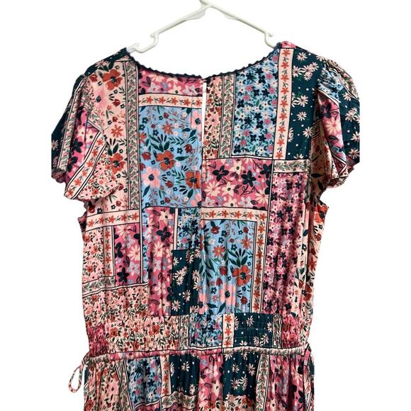 Matilda Jane Maxi Dress The Wildlife Patchwork Boho Cottagecore Long Pink Large - Picture 15 of 16